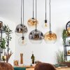 Ripoll Lampadario a sospensione, Lampada a sfera, Lampada a sospensione Ambrato, Chiaro, Grigio fumo, 6-Luci