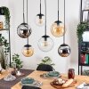 Gastor Lampadario a sospensione, Lampada a sfera, Lampada a sospensione Ambrato, Cromo, Chiaro, Grigio fumo, 6-Luci Gastor Lampadario a sospensione, Lampada a sfera, Lampada a sospensione Ambrato, Cromo, Chiaro, Grigio fumo, 6-Luci