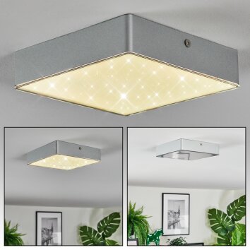 Elmar Plafoniera, Panel LED Argento, 1-Luce