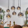 Ripoll Lampadario a sospensione, Lampada a sfera, Lampada a sospensione Chiaro, Grigio fumo, 6-Luci