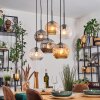 Ripoll Lampadario a sospensione, Lampada a sfera, Lampada a sospensione Ambrato, Chiaro, Grigio fumo, 6-Luci