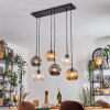 Ripoll Lampadario a sospensione, Lampada a sfera, Lampada a sospensione Ambrato, Chiaro, Grigio fumo, 6-Luci