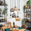Ripoll Lampadario a sospensione, Lampada a sfera, Lampada a sospensione Ambrato, Chiaro, Grigio fumo, 6-Luci