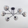 Ripoll Plafoniera, Lampada a sfera Chiaro, Grigio fumo, 6-Luci