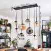 Gastor Lampadario a sospensione, Lampada a sfera, Lampada a sospensione Ambrato, Chiaro, Grigio fumo, 8-Luci