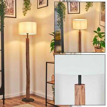 Bassagoda Lampada da terra Écru, Nero, 1-Luce