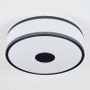 Elran Plafoniera LED Nero, Bianco, 1-Luce