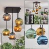 Koyoto Plafoniera, Lampada a sfera Blu, Oro, Verde, 5-Luci