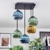 Koyoto Plafoniera, Lampada a sfera Blu, Oro, Verde, 5-Luci
