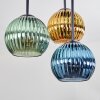 Koyoto Plafoniera, Lampada a sfera Blu, Oro, Verde, 5-Luci