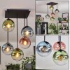 Gastor Plafoniera, Lampada a sfera Blu, Verde, Chiaro, Ramato, 5-Luci