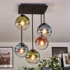 Gastor Plafoniera, Lampada a sfera Blu, Verde, Chiaro, Ramato, 5-Luci