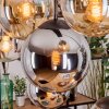 Gastor Lampadario a sospensione, Lampada a sfera, Lampada a sospensione Ambrato, Cromo, Chiaro, Grigio fumo, 8-Luci