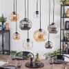 Ripoll Lampadario a sospensione, Lampada a sfera, Lampada a sospensione Ambrato, Chiaro, Grigio fumo, 8-Luci