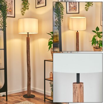 Bassagoda Lampada da terra Écru, Nero, 1-Luce
