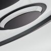 Ilyan Plafoniera, Panel LED Nero, 1-Luce