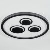 Ilyan Plafoniera, Panel LED Nero, 1-Luce