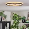 Ilyan Plafoniera, Panel LED Nero, 1-Luce