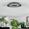 Lidor Plafoniera LED Nero, 1-Luce
