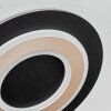 Lidor Plafoniera LED Nero, 1-Luce