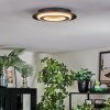 Lidor Plafoniera LED Nero, 1-Luce