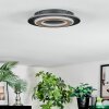 Lidor Plafoniera LED Nero, 1-Luce