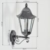 Lignac Lampada da parete per esterno, Applique Nero, Argento, 1-Luce
