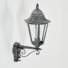 Lignac Lampada da parete per esterno, Applique Nero, Argento, 1-Luce, Sensori di movimento