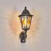 Lignac Lampada da parete per esterno, Applique Nero, Argento, 1-Luce, Sensori di movimento