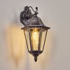 Lignac Lampada da parete per esterno, Applique Nero, Argento, 1-Luce