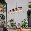 Koyoto Lampadario a sospensione, Lampada a sfera, Lampada a sospensione Ambrato, Chiaro, 4-Luci
