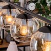 Koyoto Lampadario a sospensione, Lampada a sfera, Lampada a sospensione Ambrato, Chiaro, 4-Luci