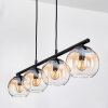Koyoto Lampadario a sospensione, Lampada a sfera, Lampada a sospensione Ambrato, Chiaro, 4-Luci