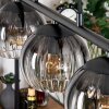 Koyoto Lampadario a sospensione, Lampada a sfera, Lampada a sospensione Chiaro, Grigio fumo, 5-Luci