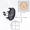 Koyoto Plafoniera, Lampada a sfera 41 cm Ambrato, 5-Luci