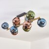Koyoto Plafoniera, Lampada a sfera Oro, Nero, 10-Luci