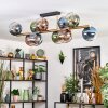 Koyoto Plafoniera, Lampada a sfera Oro, Nero, 10-Luci