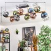 Koyoto Plafoniera, Lampada a sfera Oro, Nero, 10-Luci