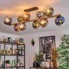 Koyoto Plafoniera, Lampada a sfera Oro, Nero, 10-Luci