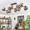 Koyoto Plafoniera, Lampada a sfera Oro, Nero, 10-Luci