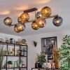 Koyoto Plafoniera, Lampada a sfera Oro, Nero, 10-Luci