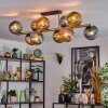 Koyoto Plafoniera, Lampada a sfera Oro, Nero, 10-Luci