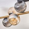Ripoll Plafoniera, Lampada a sfera Oro, Nero, 10-Luci