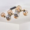 Ripoll Plafoniera, Lampada a sfera Oro, Nero, 10-Luci