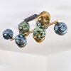 Ripoll Plafoniera, Lampada a sfera Oro, Nero, 10-Luci