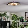 Lidor Plafoniera LED Nero, 1-Luce