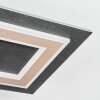 Lidor Plafoniera LED Nero, 1-Luce