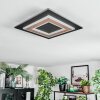Lidor Plafoniera LED Nero, 1-Luce
