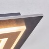 Lidor Plafoniera LED Nero, 1-Luce