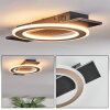 Lidor Plafoniera LED Nero, 1-Luce